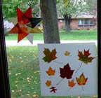 Stained Glass Leaf Collage